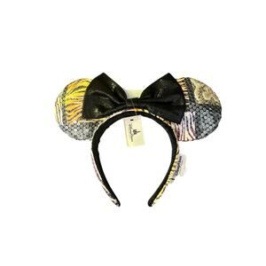 NWT Disney Parks Minnie Mouse Animal Print Sequin Ears - Animal Kingdom Safari